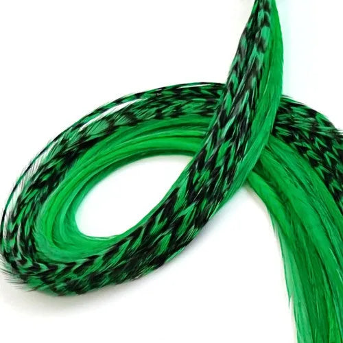 Kelly Green Hair Feather