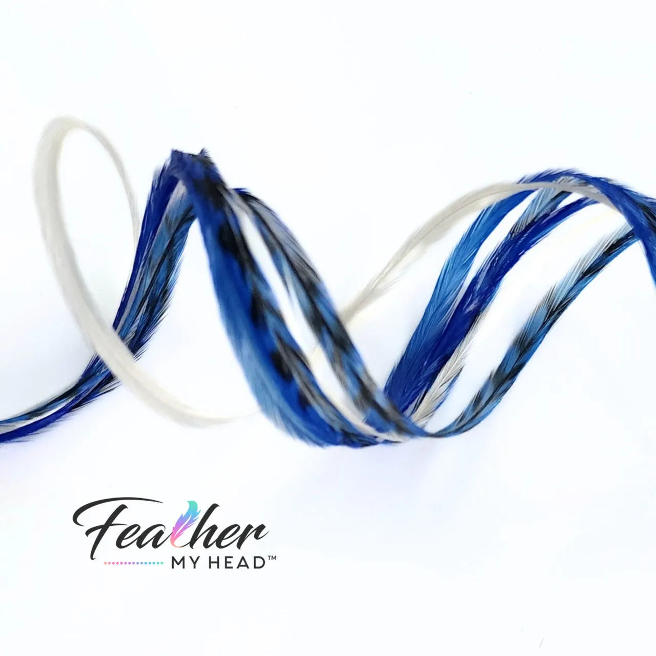 Check out our "Let It Snow Blue and White" hair feathers from the Christmas Collection! They're the perfect way to add a festive touch to your holiday look. Whether you're going for a winter wonderland vibe or just want to add a cool accent to your style, these blue and white feathers are the ideal way to let it snow! 