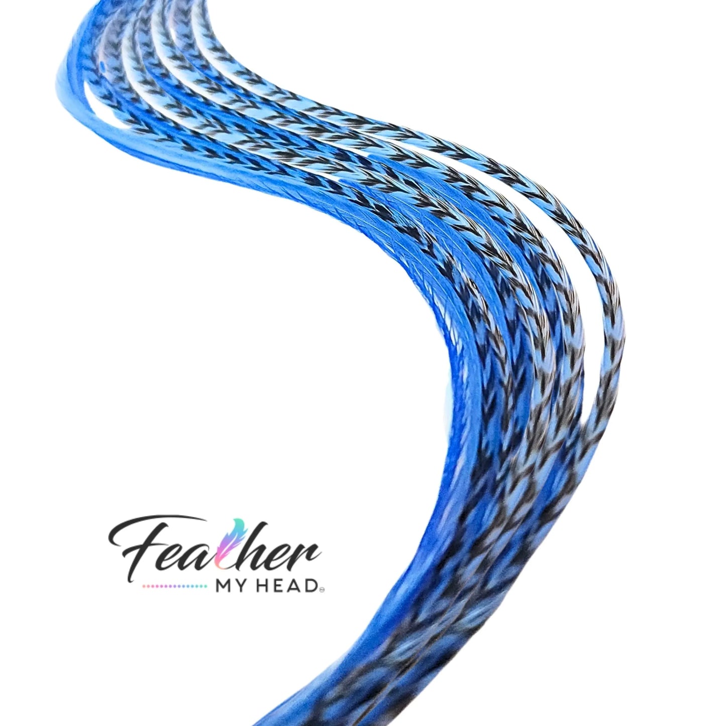 Light Blue Hair Feather