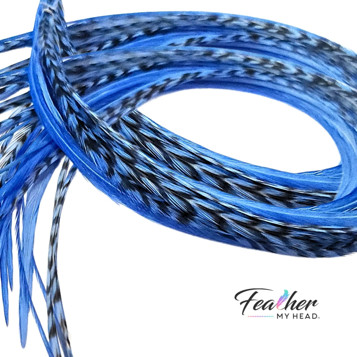 Light Blue Hair Feather