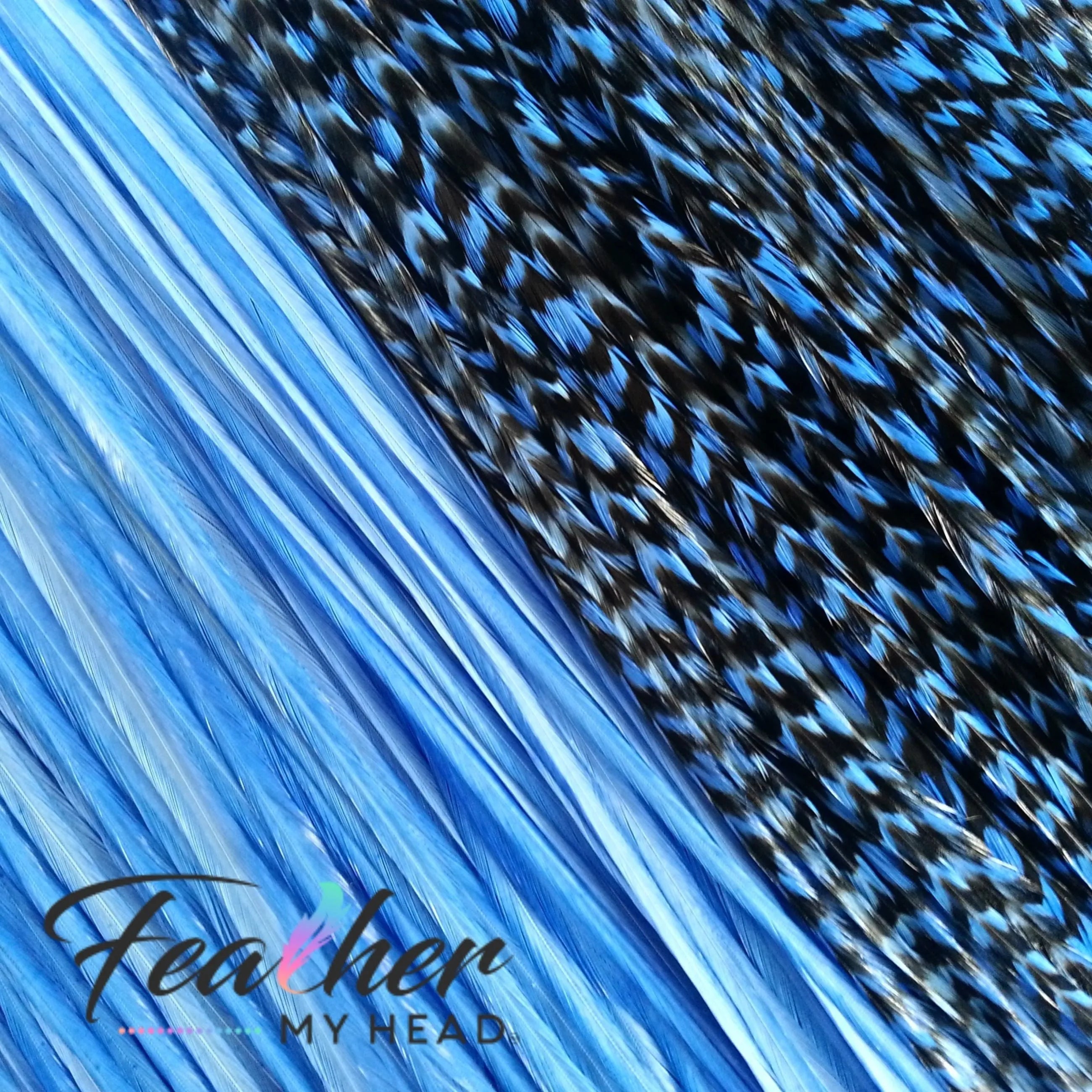 Light Blue Hair Feather