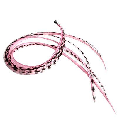 Pink Blush Hair Feather Extensions