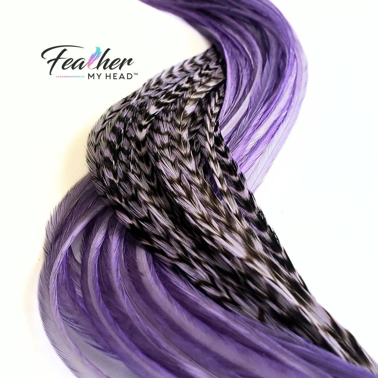Add a delightful pop of pastel to your hair with our Lilac Purple Hair Feathers!
These soft pastel purple feather extensions embody the enchanting essence of a fairytale princess.