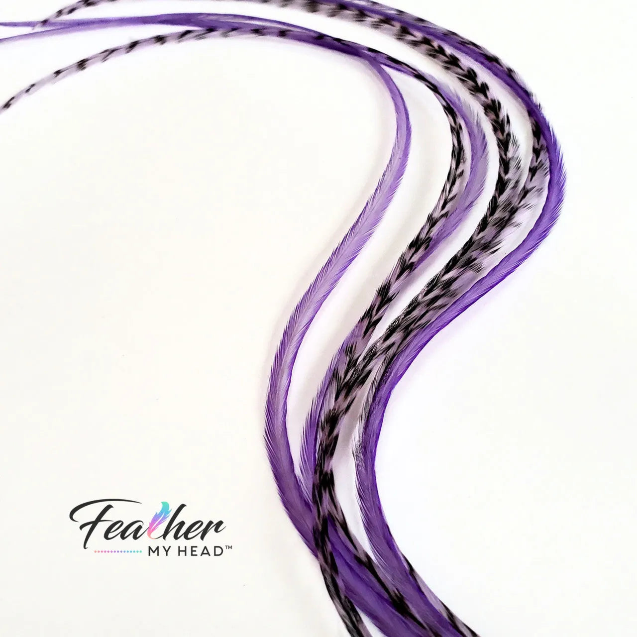 Add a delightful pop of pastel to your hair with our Lilac Purple Hair Feathers!
These soft pastel purple feather extensions embody the enchanting essence of a fairytale princess.