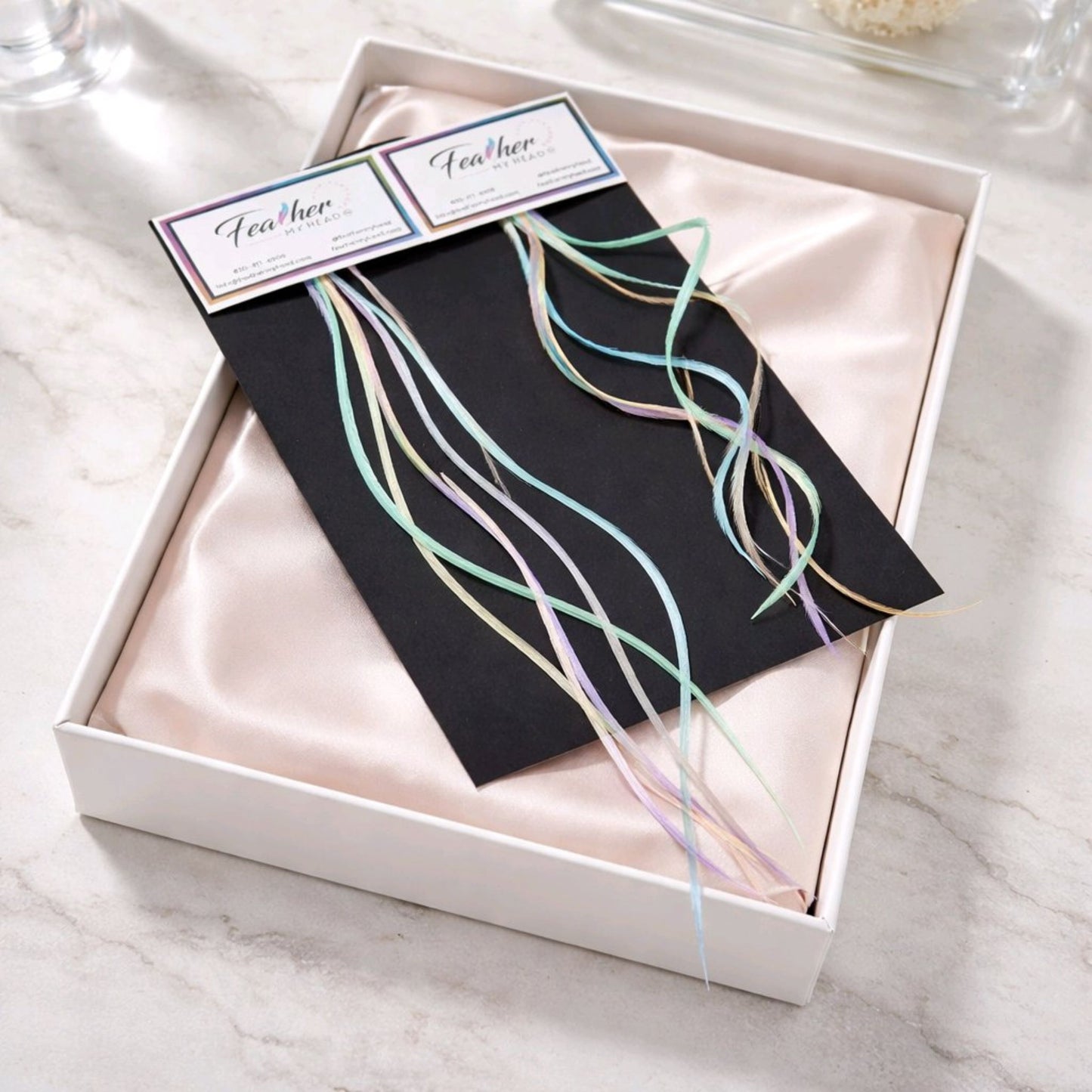 Pretty in Pastel Hair Feathers (Pink, Purple, Blue, Green, Yellow)