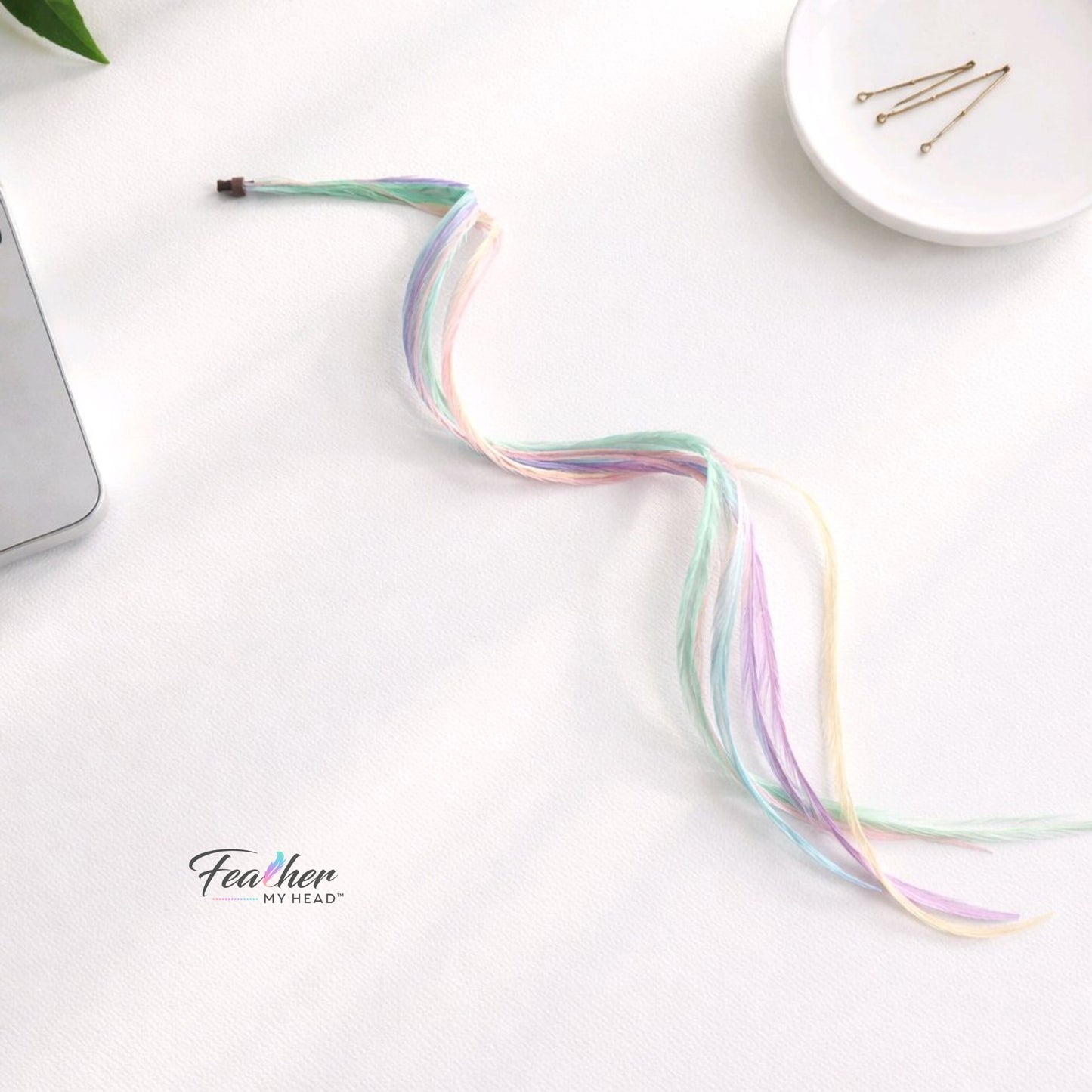 Pretty in Pastel Hair Feathers (Pink, Purple, Blue, Green, Yellow)