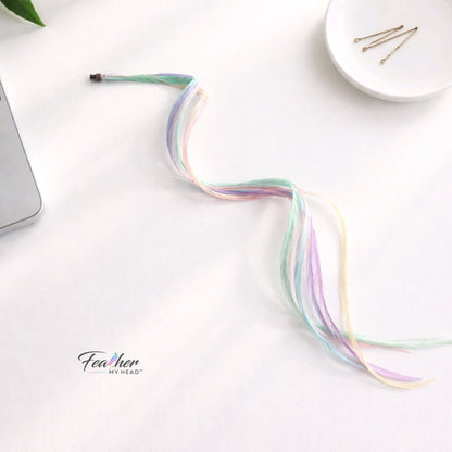 Pretty in Pastel Hair Feathers (Pink, Purple, Blue, Green, Yellow)