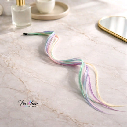 Pretty in Pastel Hair Feathers (Pink, Purple, Blue, Green, Yellow)