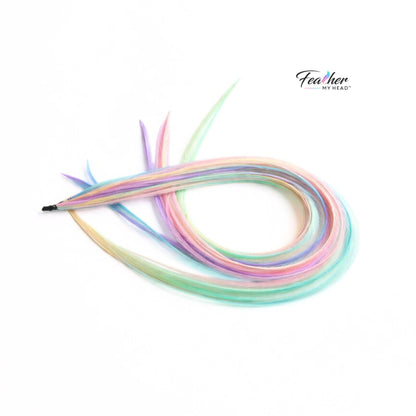 Pretty in Pastel Hair Feathers (Pink, Purple, Blue, Green, Yellow)