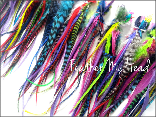 Bright Wide Fluff Feather - Variety Pack