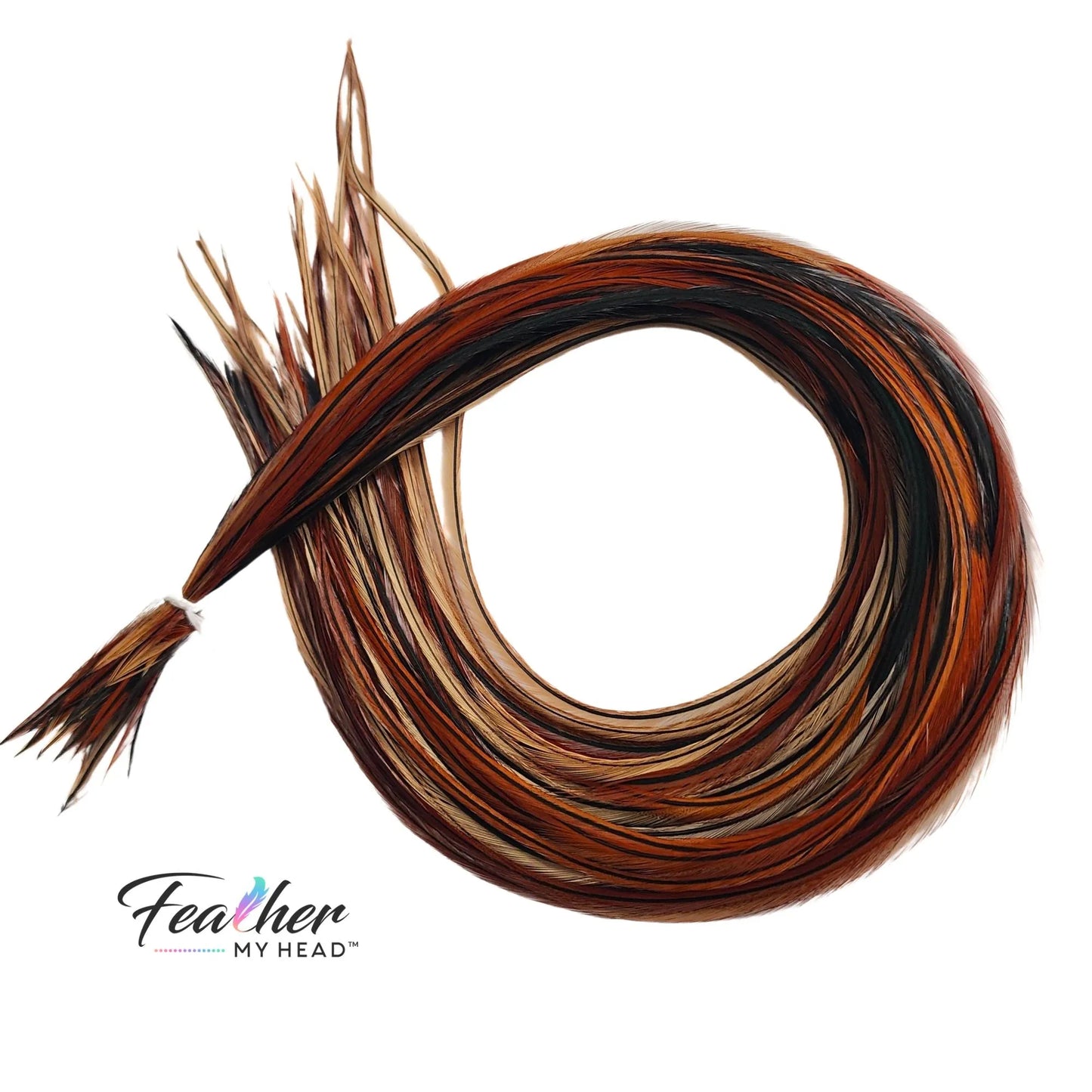 Natural Brown Furnace Hair Feather