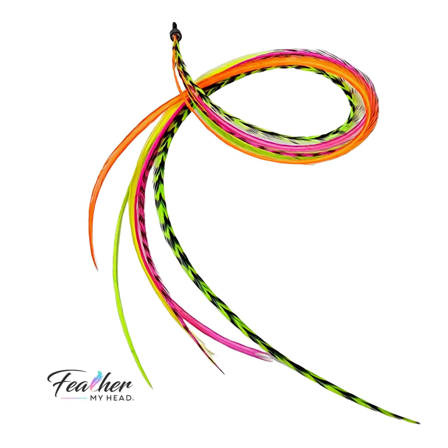 Laser Beam Glow Hair Feather– Bundle