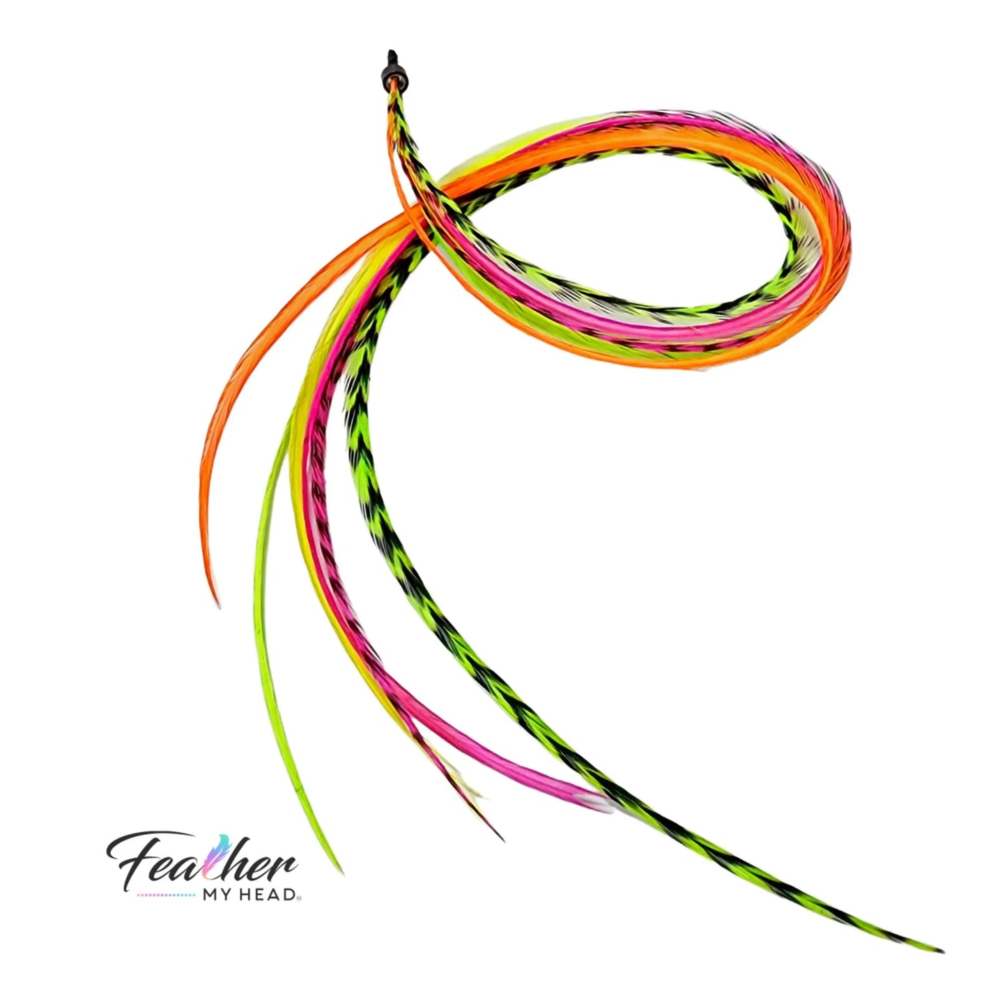 Laser Beam Glow Hair Feather– Bundle