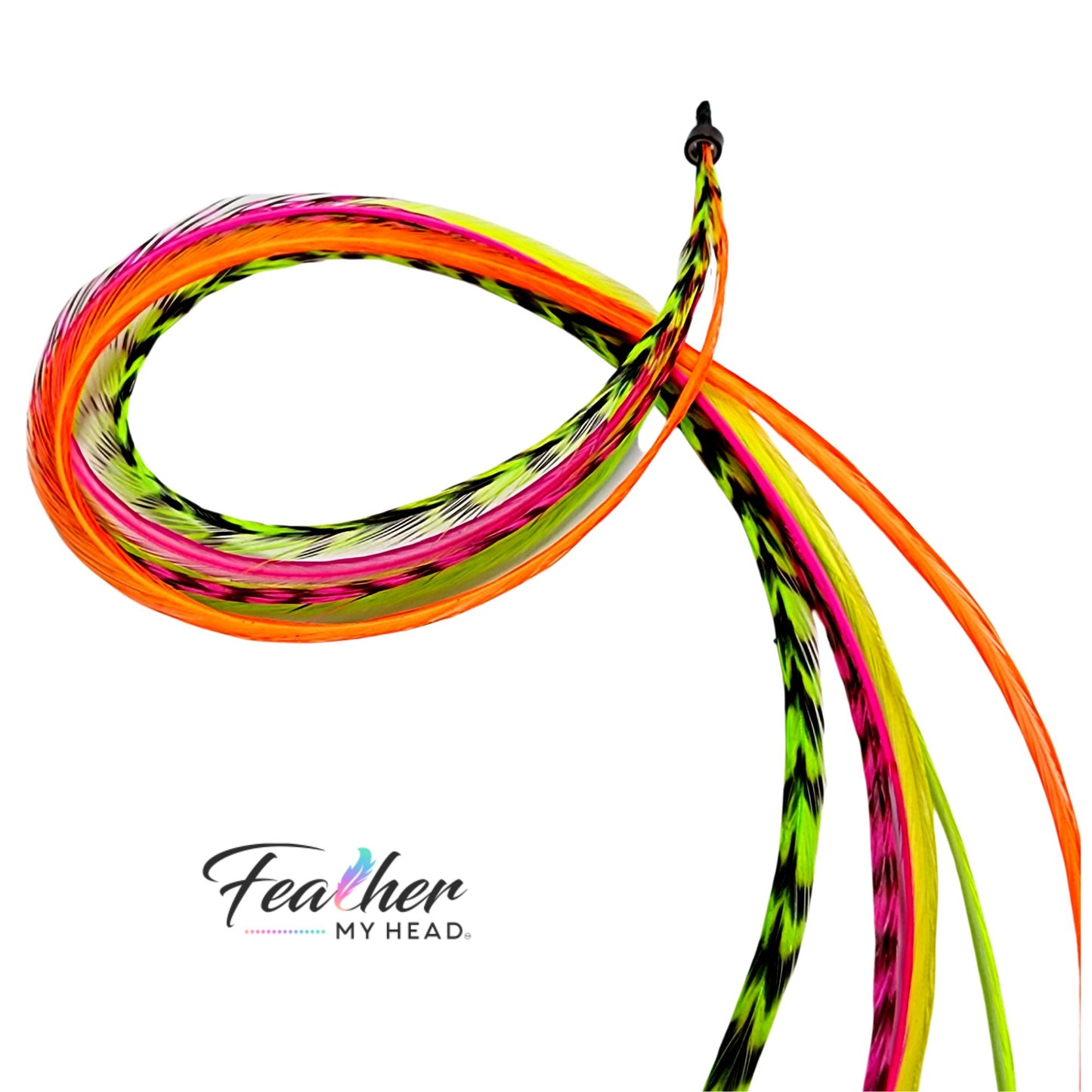 Laser Beam Glow Hair Feather– Bundle