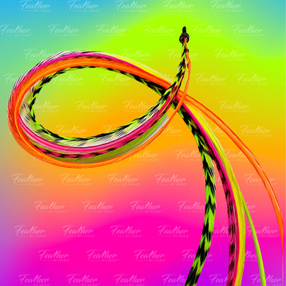 Laser Beam Glow Hair Feather– Bundle