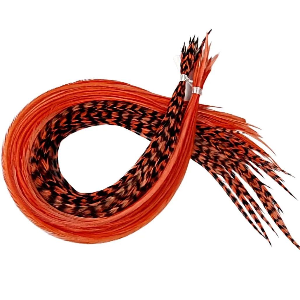 Monarch Orange Hair Feather