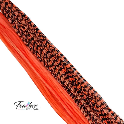 Monarch Orange Hair Feather