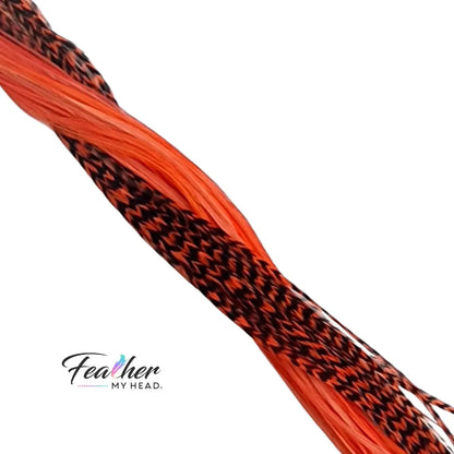 Monarch Orange Hair Feather