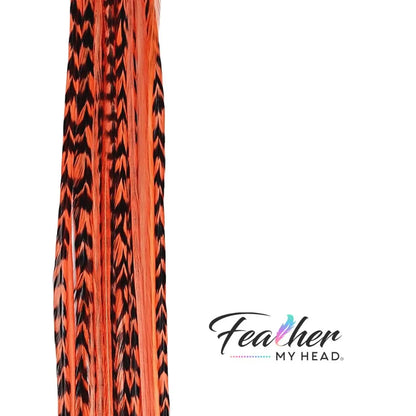 Monarch Orange Hair Feather