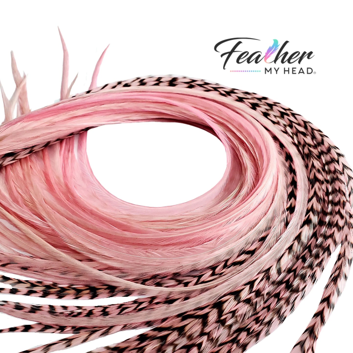 Baby Pink Hair Feather