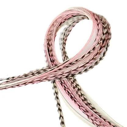 Strawberry Champagne Hair Feathers - Bundle