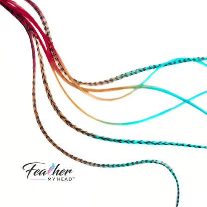 Durango Rainbow Tie-Dye Hair Feather