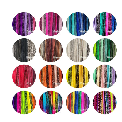 Collection of circular fabric swatches with various patterns and colors on a white background.