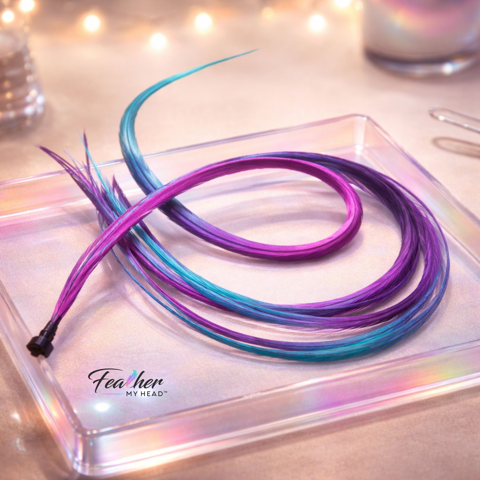 summer breeze feather hair extensions soft rainbow ombre long thin natural rooster feathers