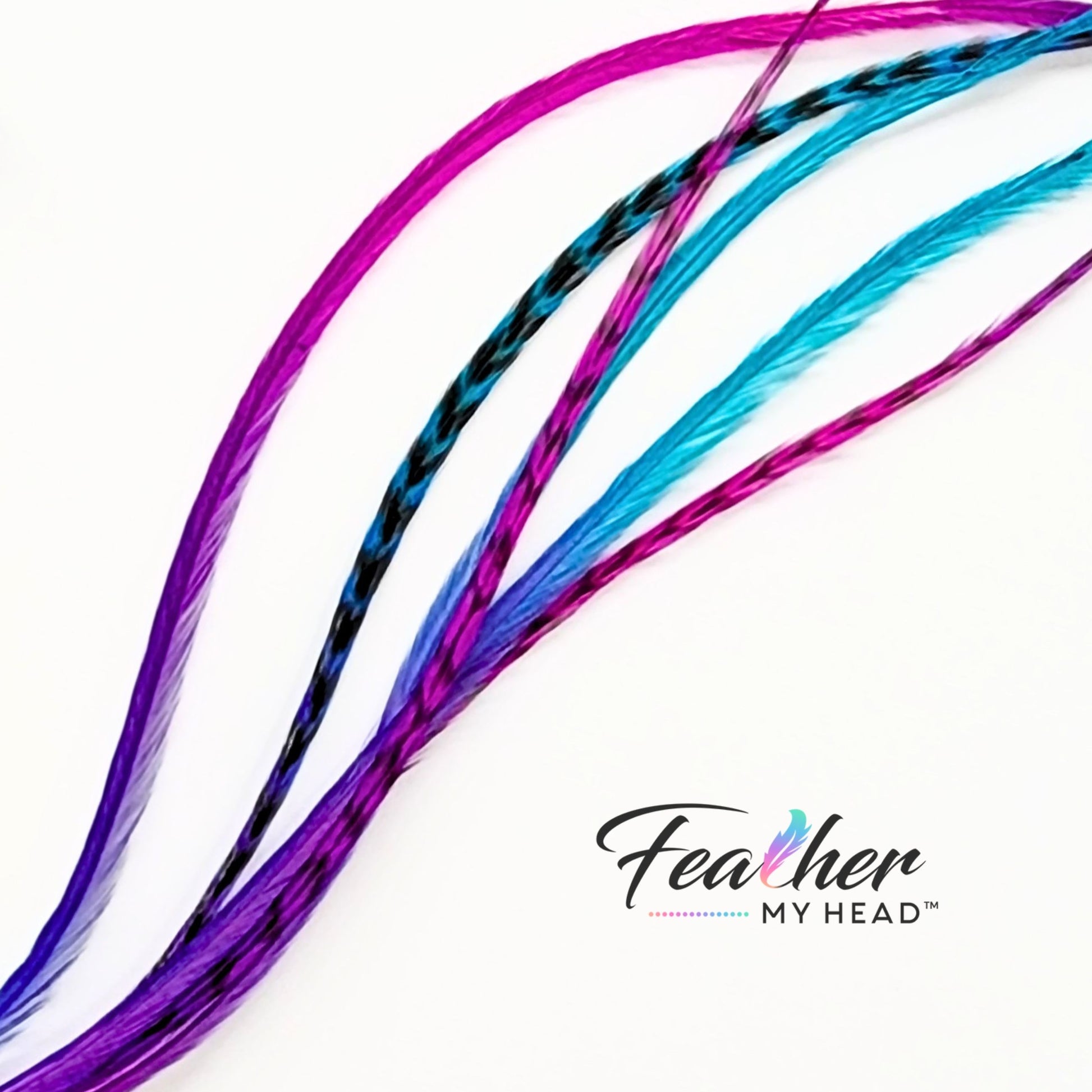 summer breeze feather hair extensions curled with curling iron heat safe ombre rooster feathers