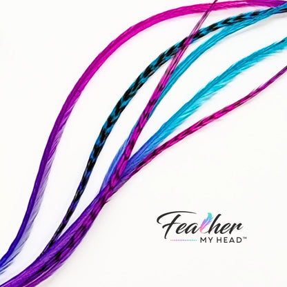 summer breeze feather hair extensions curled with curling iron heat safe ombre rooster feathers