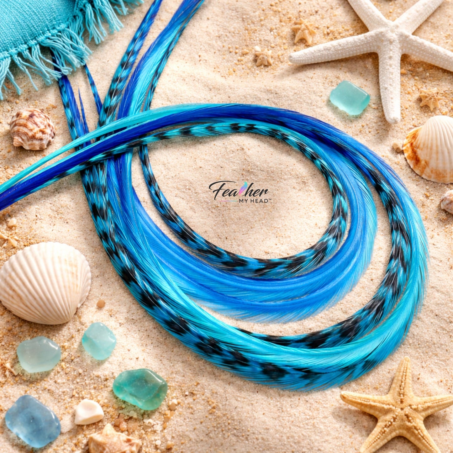 Tidal Wave Feather Hair Extension Mix