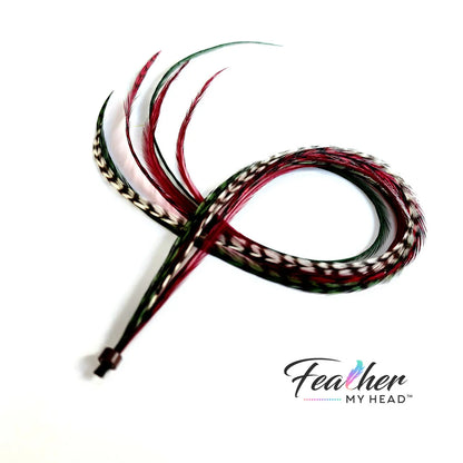 Under The Mistletoe Hair Feather Extensions