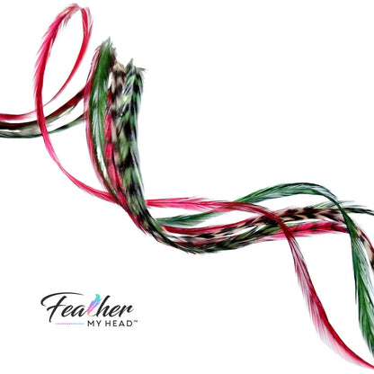 Under The Mistletoe Hair Feather Extensions